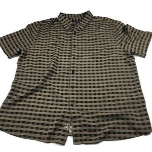 Nat Nast Luxury Originals Brown plaid shirt XL